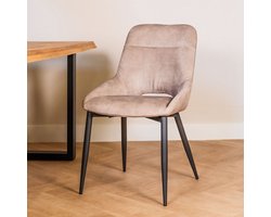 Eetkamerstoel Chili | Velvet Goldy Sand