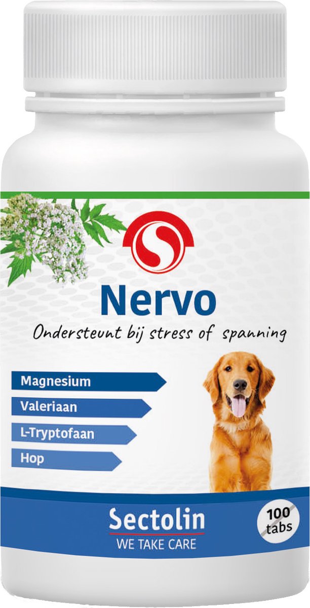 Sectolin - Nervo Tabletten - Tegen stress - Hond - 100 tabs - Sectolin