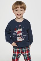 Cornette Katoenen Familie Pyjama Jongens | Lange Mouw Lange Broek | Kerst Winter Matching Gezin Pyama | Snowman 2 953/154 966/154 158/164