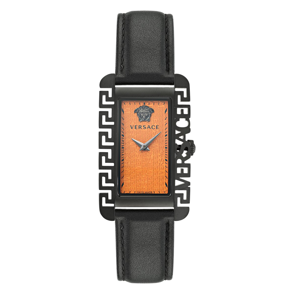 Versace Versace Flair Gent VE7D00123 Horloge - Leer - Zwart - Ø 36 mm