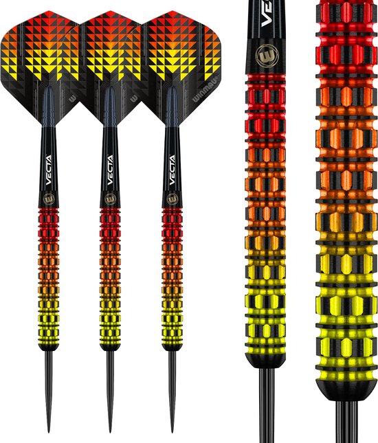 WINMAU - Firestorm Flame (Parallel): Steeltip Tungsten Dartpijlen Professioneel - 26g van Winmau — afbeelding 2