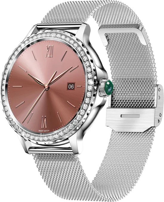 Smartwatch dames staal hotsell