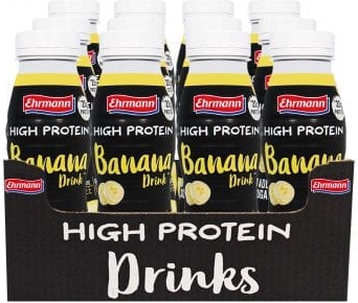 Ehrmann | High Protein Drink | Banana | 12 Stuks | 12 x 250ml