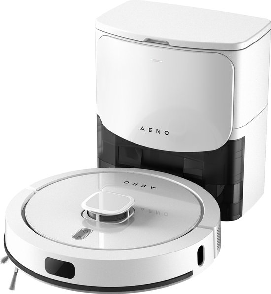 AENO RC4S Robotstofzuiger - Nat- en droogreiniging - Slimme bediening via de AENO App NL - HEPA -filter - 2-in-1 Station