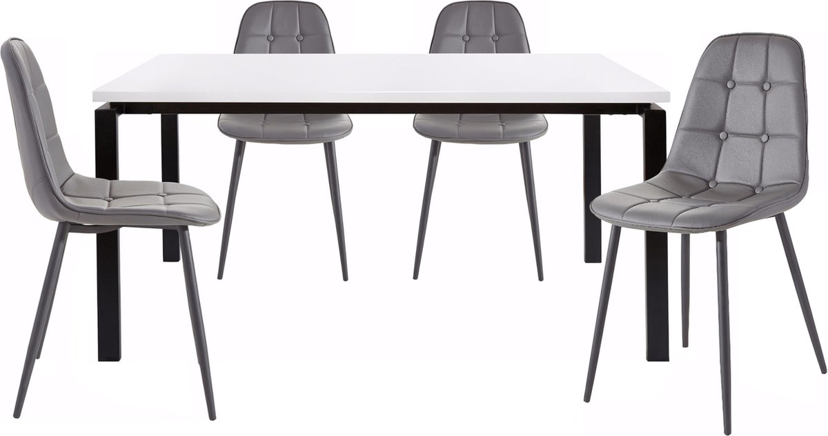 Sabine&Luna-Eetset - 160 cm - Grijs