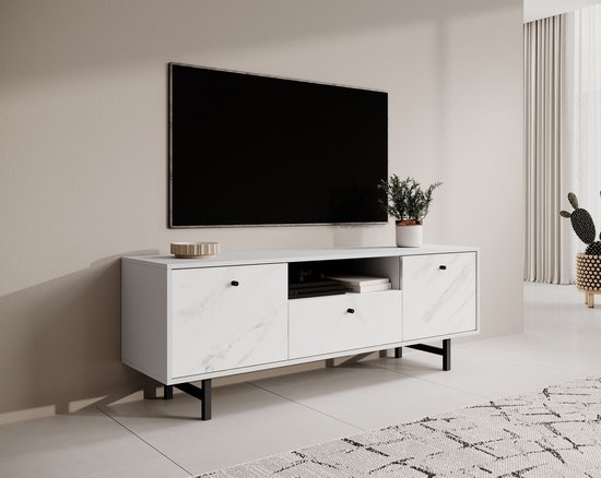 Tiroir meuble - Meuble TV Ventanas - Wit - 150 cm