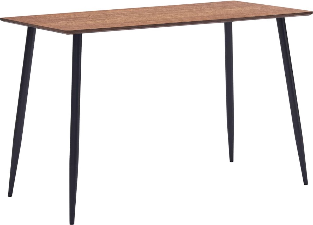 Table à Manger Rectangulaire – 120x60 Cm – Verre Trempé Et Pieds Métal – Pour 4 Personnes – Style Moderne