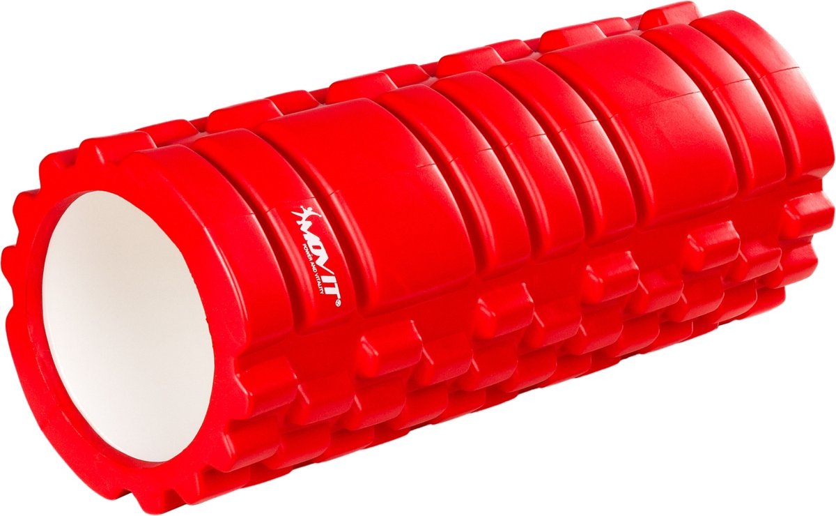 Foam roller - Foam roller trigger point - foam roller massage - Fitness roller - 33 x 14 cm - Rood