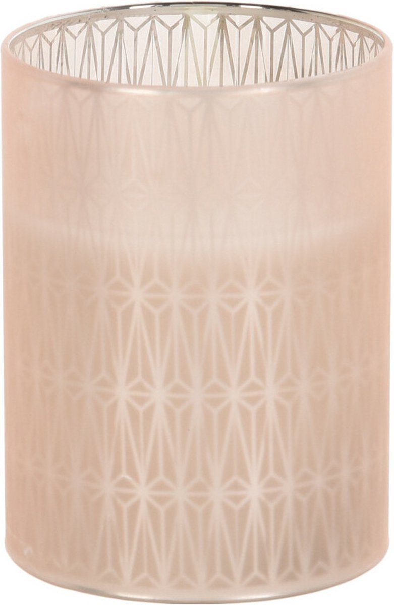 Home and Styling luxe LED kaars - in glas - warm wit - D7,5 x H10 cm