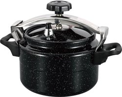 Royal Swiss® snelkookpan 15 liter aluminium zwart - inductie - pressure cooker