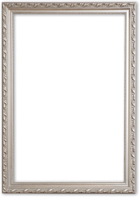 Barok Lijst 70x100 cm Zilver - Abigail