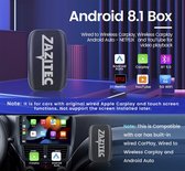 Zazitec ZT-C2C01 Dongle Wireless Smart Apple Carplay AI box - Youtube - Netflix