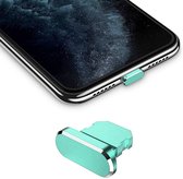 Cadorabo Housse de protection compatible avec Apple- iPhone en VERT - Bouchon de protection contre la poussière pour port de charge anti-poussière