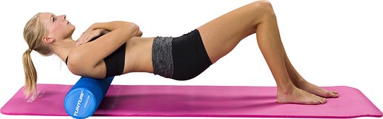 Tunturi Yoga massage roller - Foam roller - Yoga roller- EVA - 90 cm - Incl. gratis fitness app - Tunturi