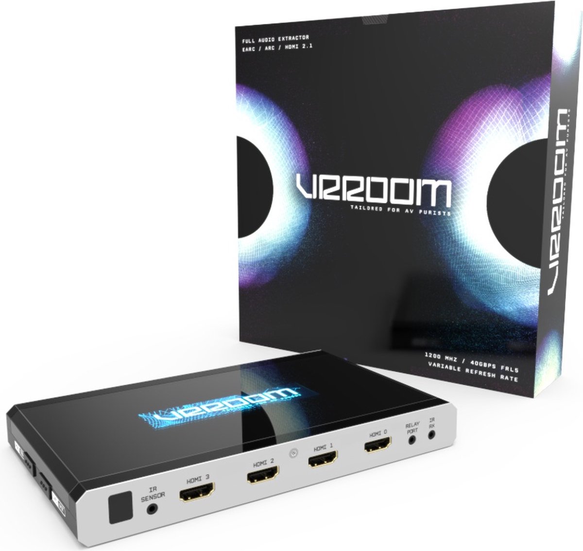 HDFury VRROOM 8K Switch/Splitter en 4K Matrix/Scaler HDMI 2.1 (40Gbps)