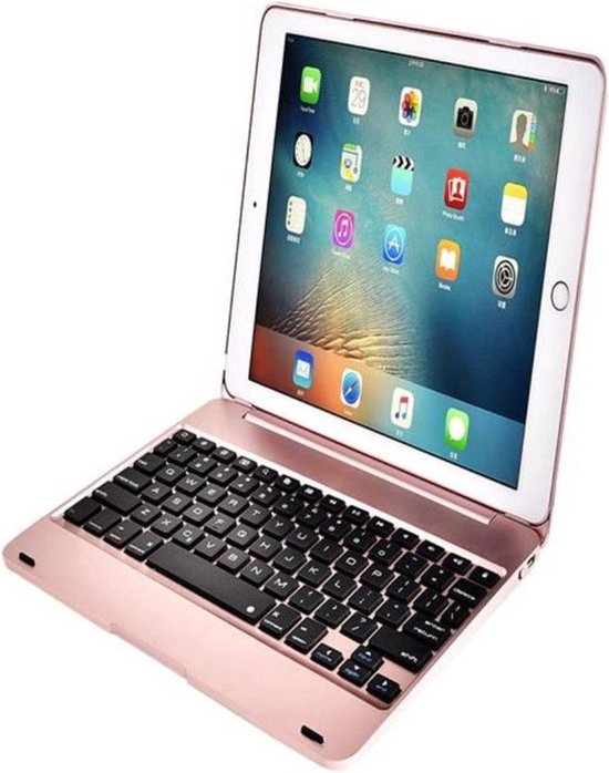 Shop4 - Geschikt voor iPad Pro 9.7 Toetsenbord Hoes - Bluetooth Keyboard Cover Roze - Shop4