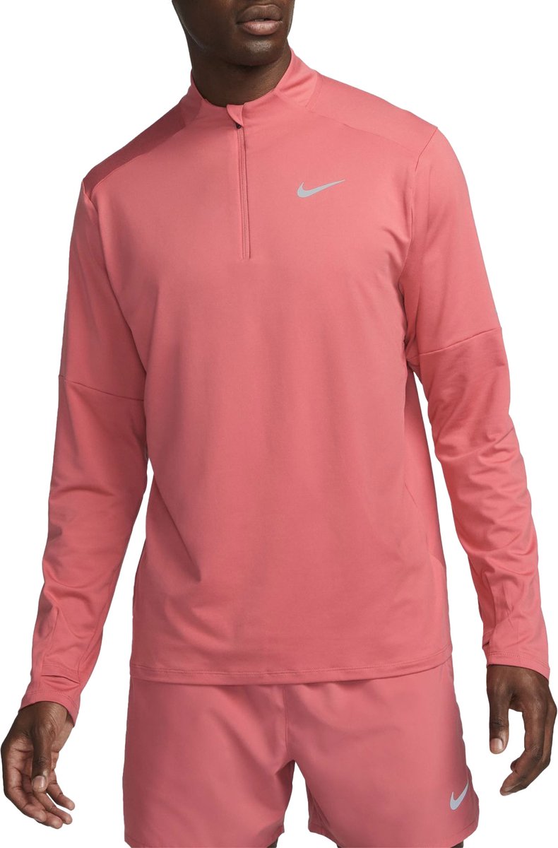 Nike Dri-FIT Element Half-Zip LS Sportshirt Mannen Rood