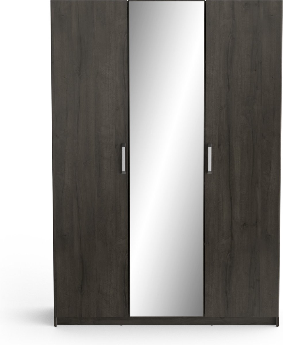 Belfurn - Richmond Kledingkast 135x192cm met 3 deuren en 1 spiegel
