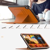 Phreeze Smart Folio Tablethoes - Geschikt voor iPad 10e Generatie 2022 Hoesje - 10.9 Inch - Pen Opbergvak - Afneembare Standaard - Bruin