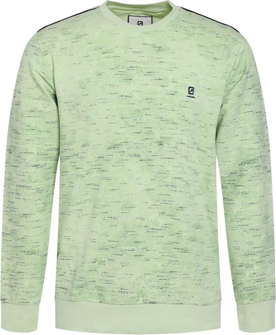 Gabbiano Trui Sweater Met Geometrische Print 773771 546 Lime Green Mannen Maat - XL
