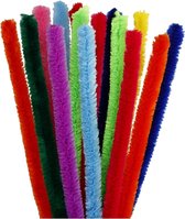 Chenilledraad verschillende kleuren 30 cm 15x stuks - Hobby knutselen buig  draad | bol.com
