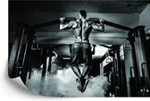 Fotobehang Bodybuilder Tijdens - Vliesbehang - 315 x 210 cm
