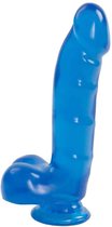 Dildo met ballen en zuignap