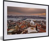 Mouette sur la tour de Galata à Istanbul 60x40 cm