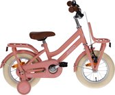 AMIGO Bella Girl's Bicycle - Vélo pour enfants pour Filles- 14 pouces 24 cm - Frein à rétropédalage - Rose saumon