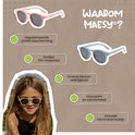 Lunettes de soleil Maesy roses et bleu clair pour enfants avec protection UV400, matériau TPE flexible.