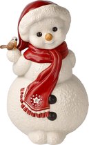 Goebel - Noël | Statue / figurine décorative Bonhomme de neige - Joyeux ami de l'hiver | Poterie - 22cm - Edition Limited