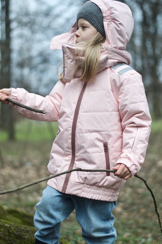 Ducksday - veste d'hiver avec polaire peluche pour enfants - imperméable - coupe-vent - chaude - école - ski - Filles - Molly - 146/152