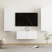The Living Store Televisiekast - Trendy - Meubelopbergsysteem - Afmeting 80 x 30 x 30 cm - Kleur wit