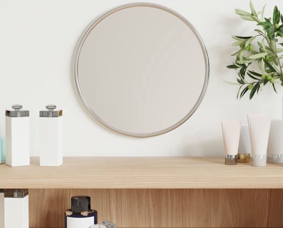 The Living Store Wandspiegel - Praktisch - Woonaccessoires - Afmeting- 20 cm - Ken- Duurzaam materiaal