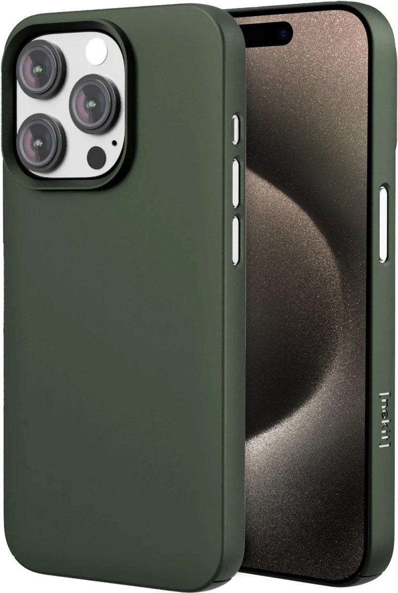 Nekit Hoesje Geschikt voor iPhone 15 Pro Max | Compatibel met MagSafe | Back Cover met Magneet | Extra Dun | Lichtgewicht | Slank | Groen