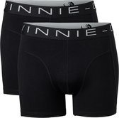 Vinnie-G Boxershorts 2-pack Black/Black - Maat L - Heren Onderbroeken Zwart - Geen irritante Labels - Katoen heren ondergoed