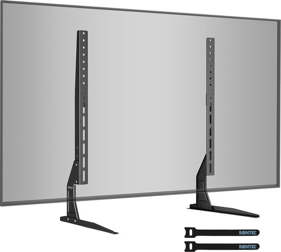 Meuble TV Pied avec Support Rotatif pour LED LCD PC Ecrans de 32