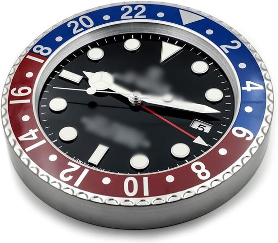 Horloge murale Rolex - GMT master Pepsi - Horloge murale - Horloge  automatique - Rouge... | bol