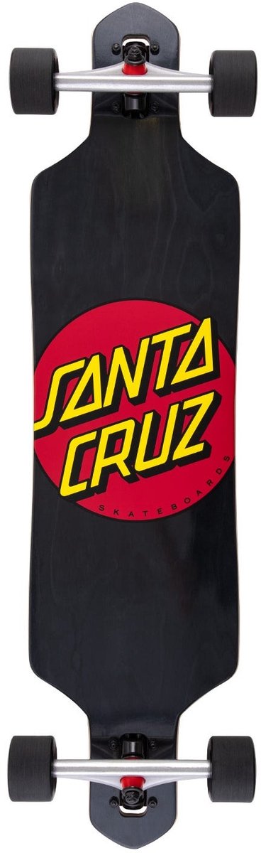 Santa Cruz Drop Through Longboard 36 Classic Dot 9-ply esdoornhout Veelkleurig
