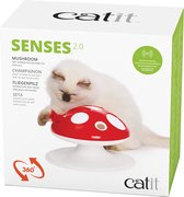 Catit - Speelgoed Voor Dieren - Kat - Ca Senses 2.0 Mushroom 24x24x15,5cm Rood/wit - 1st