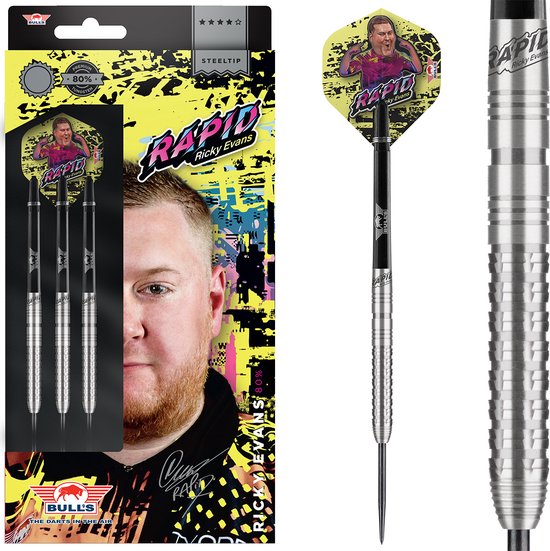 Bull's Ricky Evans - 80% Tungsten Dartpijlen - 23 gram van Bull's — afbeelding 5