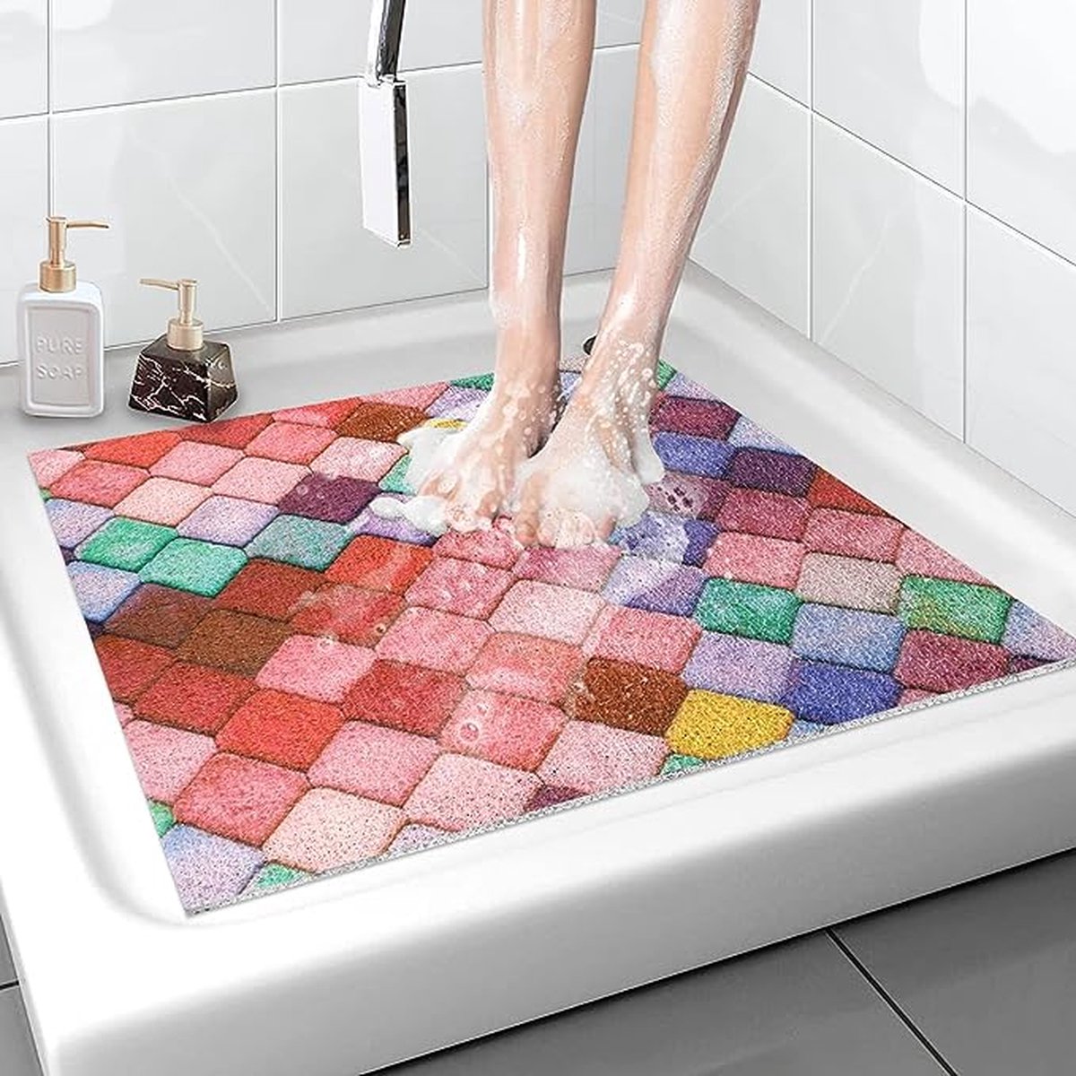 Traagschuim badmat, extra zachte antislip badmat, superabsorberende badmatten voor badkamervloer, machinewasbaar, droge badmat deurmat geschikt voor slaapkamer, toilet