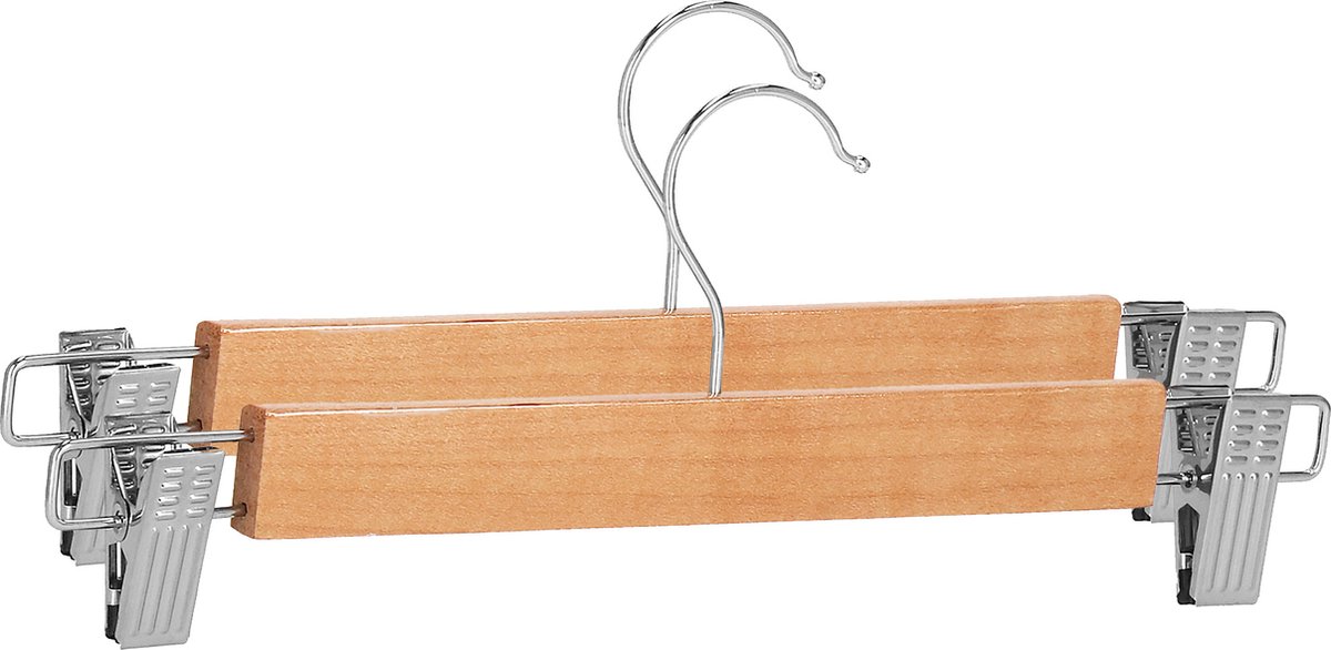 Springos Kledinghangers met Klemmen - 2 Stuks - Draaibaar - Luxe - Inclusief Knijpers