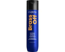 Matrix Brass Off Shampoo – Neutraliseert warme ondertonen in bruin haar – 300 ml