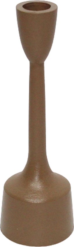 Kandelaar - Branded by - kandelaar Ditte camel - 19 cm hoog