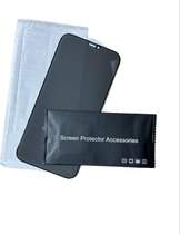 Privacy screenprotector voor iPhone 12 Pro Max - Fullcover screenprotector - Donker gehard glas
