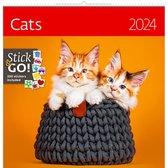 CA01-24 Schrijfkalender 2024 Katten 30 x 30 cm
