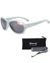 Maesy - lunettes de soleil bébé Joya - 0-2 ans - flexibles pliables - élastique réglable - protection UV400 polarisée - garçons et filles - lunettes de soleil bébé ovales - bleu clair