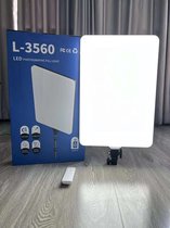 Lampe de studio LED | Panneau LED | Extra grand – 24 pouces | Extra lumineux | Avec trépied et télécommande