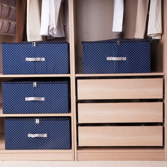 YheenLf Set van 3 opbergdozen met deksel, opvouwbaar, organizer-manden met handgrepen, opbergdoos voor kleding, voor boeken, dekens, beddengoed, grijs, 33 x 23 x 20 cm YheenLf Set van 3 opbergdozen met deksel, opvouwbaar, organizer-manden met handgrepen, opbergdoos voor kleding, voor boeken, dekens, beddengoed, grijs, 33 x 23 x 20 cm